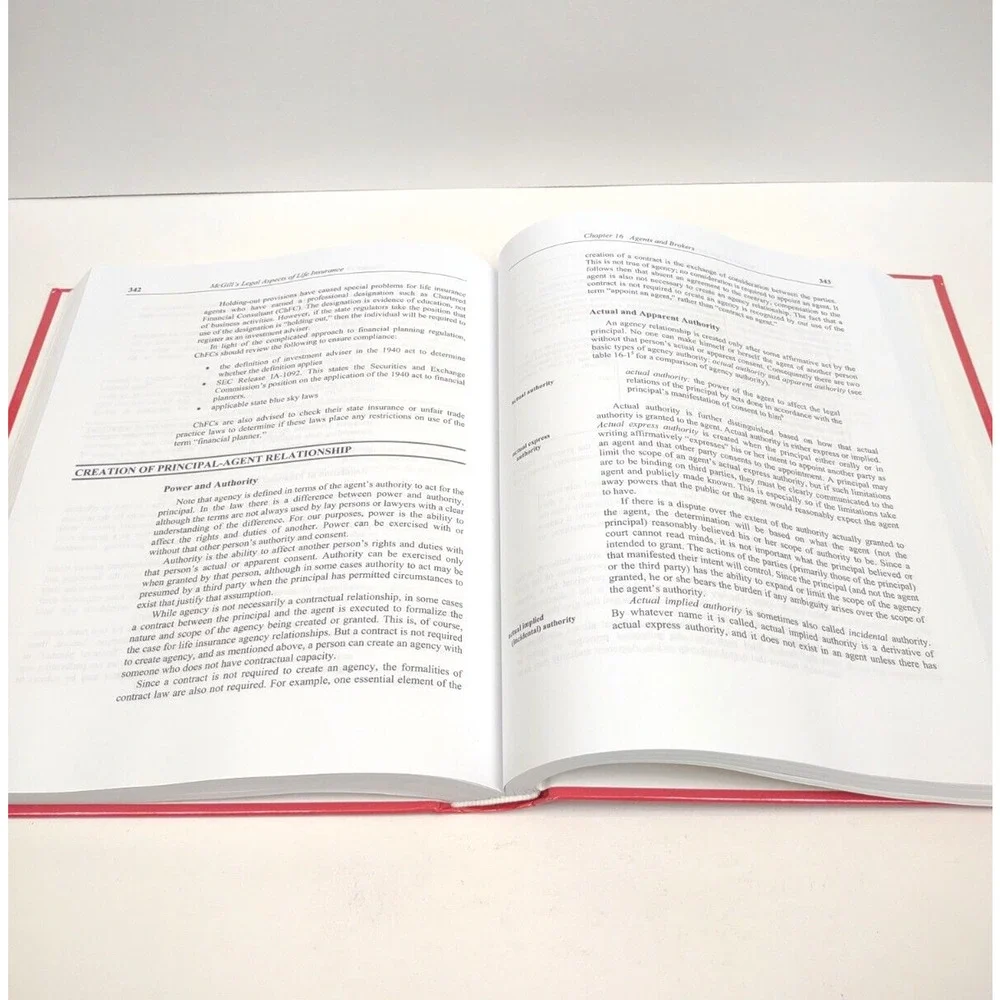 McGills Legal Aspects of Life Insurance 6th Edition 2008 Hardcover Textbook New